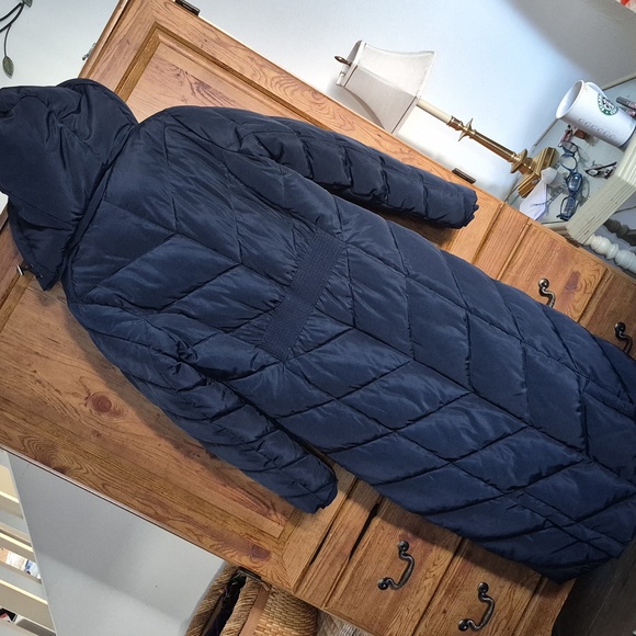 Steve Madden Long Maxi Puffer Jacket Coat Medium - Picture 3 of 6